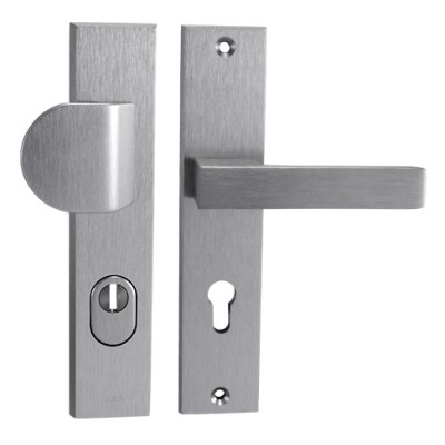 Klamka bezpieczeństwa AXA OMEGA2 - INOX anodowany