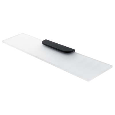 Półka szklana z uchwytem NIMCO NIKAU BLACK NKC 30091B-60-90