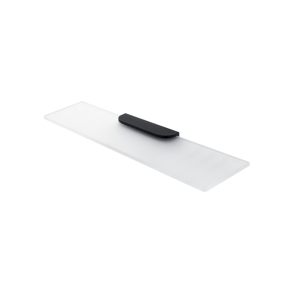 Półka szklana z uchwytem NIMCO NIKAU BLACK NKC 30091B-60-90