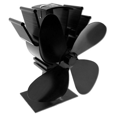 Termoelektrický ventilátor čierny (4 lopatky)