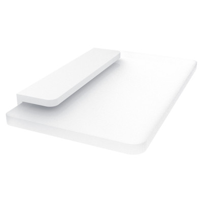 Półka szklana z uchwytem NIMCO MAYA WHITE 200 mm