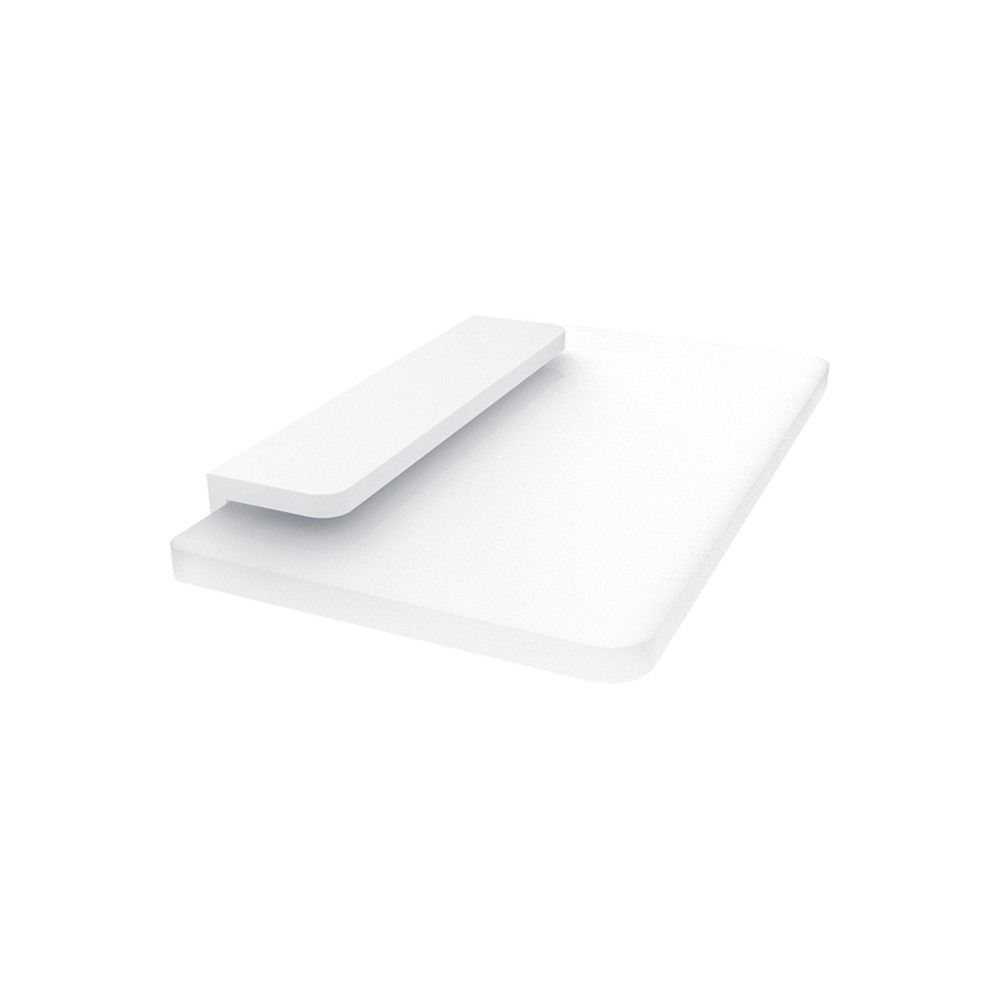 Półka szklana z uchwytem NIMCO MAYA WHITE 200 mm