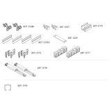 Okucia do drzwi szklanych przesuwnych SISCO SISTEM - SILENT GLASS S 100 SP