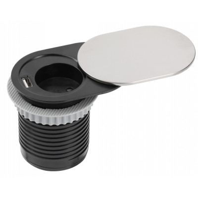 Gniazdo meblowe z ładowaniem USB SLIDE
